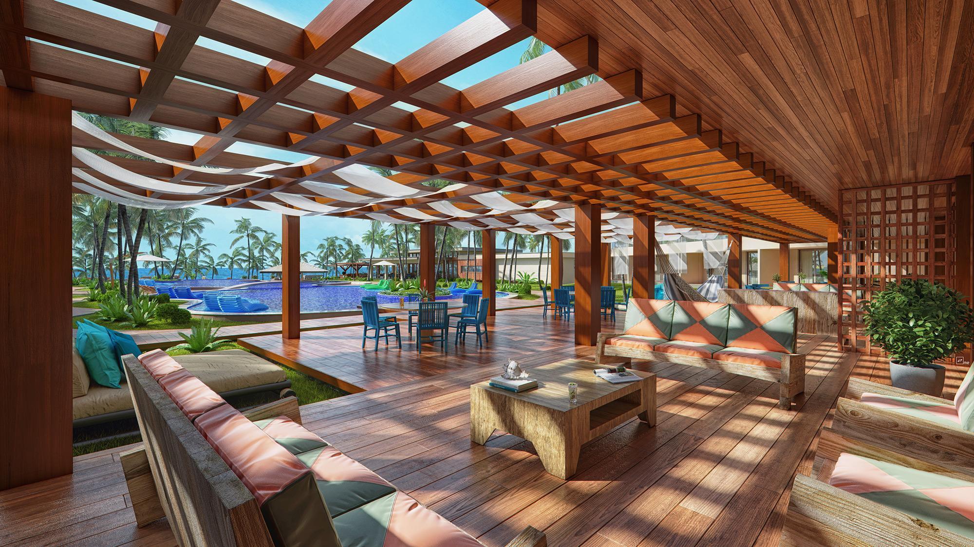 Carmel Cumbuco Resort מראה חיצוני תמונה The interior of the resort
